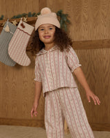 Ruffle Pajamas | Candy Cane Stripe