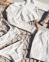 Crop Rashguard Set | Nautical