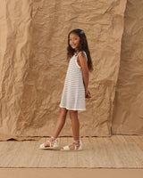 Crochet Tank Mini Dress |  Marine Stripe