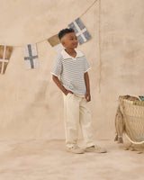 Chandler Knit Polo | Marine Stripe