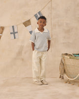 Chandler Knit Polo | Marine Stripe