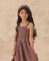 Lainey Dress | Chocolate Polka Dot