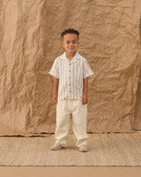 Lapel Collar Shirt | Wave Stripe