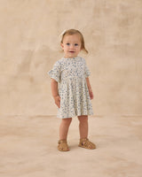 Babydoll Dress | Blue Ditsy