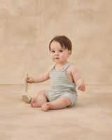 Gio Romper | Seafoam Terry Stripe