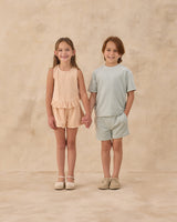 Terry Boys Short | Seafoam Stripe
