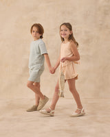 Terry Boys Short | Seafoam Stripe