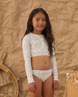 Crop Rashguard Set | Nautical