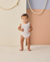 Moxie One-Piece | Periwinkle Stripe