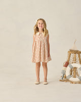 Collared Babydoll Dress | Cherry Check