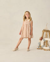 Collared Babydoll Dress | Cherry Check