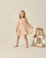 Collared Babydoll Dress | Cherry Check