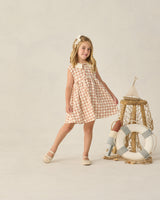 Collared Babydoll Dress | Cherry Check