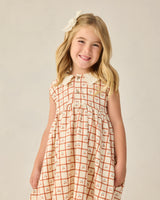 Collared Babydoll Dress | Cherry Check