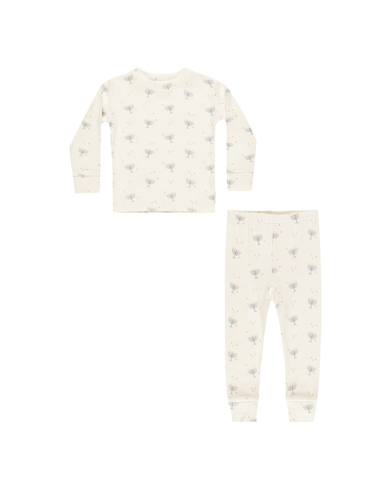 Organic Long Sleeve Pajama Set | Hanukkah