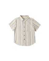 Collared Short Sleeve Shirt | Valencia Stripe