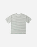 Terry Relaxed Tee | Seafoam Stripe