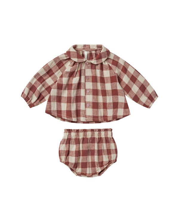 Nellie Set | Ruby Plaid
