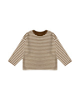 Camden Long Sleeve Tee | Brown Stripe