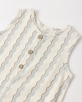 Mavrick Romper | Wave Stripe