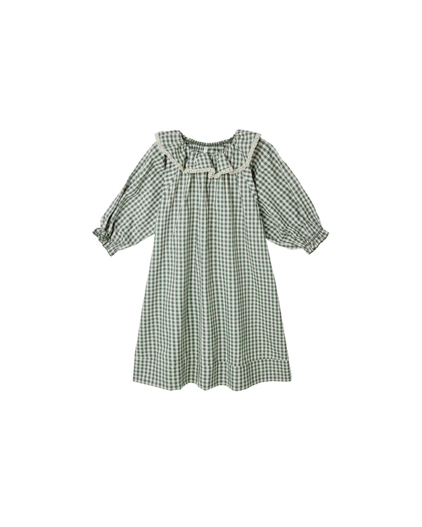 Girl's Nightgown | Evergreen Gingham