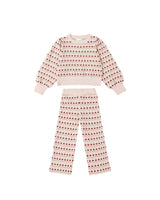 Jacquard Knit Set | Ruby Hearts