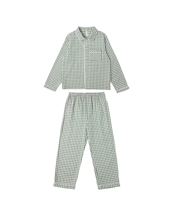 Long Sleeve Pajamas | Evergreen Gingham