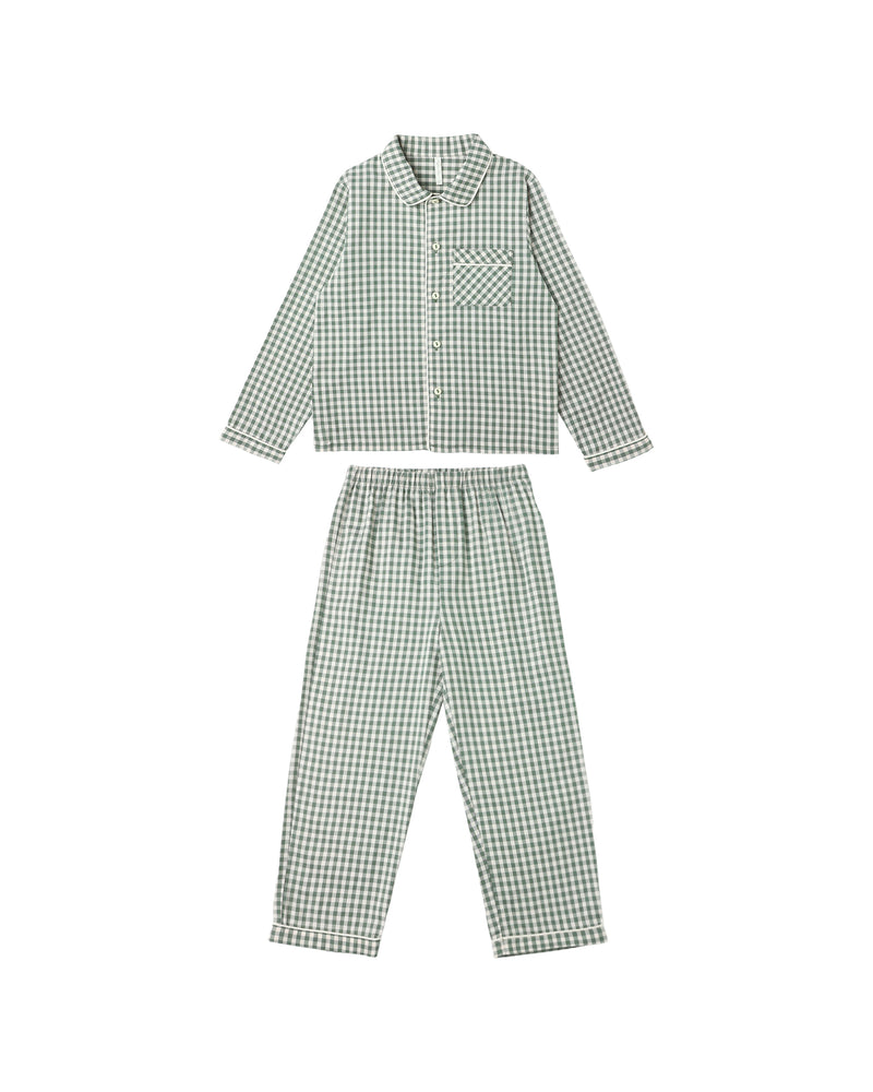 Long Sleeve Pajamas | Evergreen Gingham