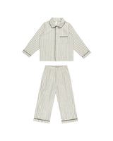 Long Sleeve Pajamas | Forest Pinstripe