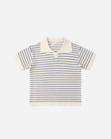 Chandler Knit Polo | Marine Stripe