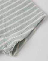 Gio Romper | Seafoam Terry Stripe