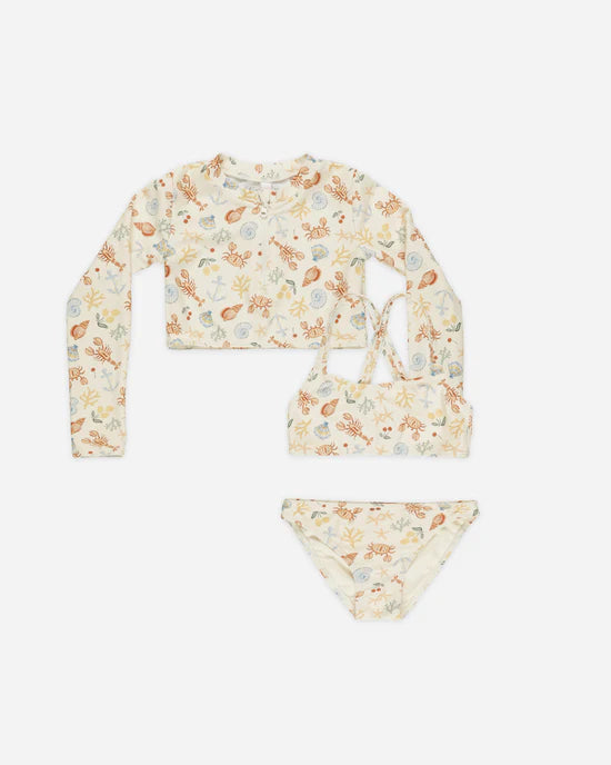 Crop Rashguard Set | Nautical