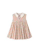 Collared Babydoll Dress | Cherry Check