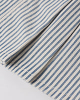 Pleated Denim Skirt | Railroad Stripe