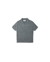 Knit Polo | Heathered Grey