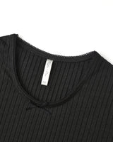 Ribbed Long Sleeve | Black