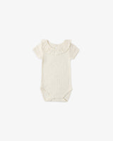 Ruffle Collar Bodysuit | Ivory