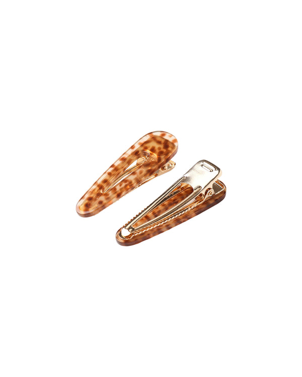 Slider Clip, Pack of 4 | Brown, Blue Tortoise