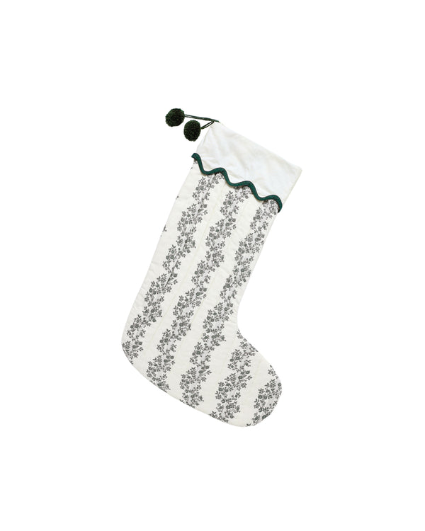 Christmas Stocking | Green Vines