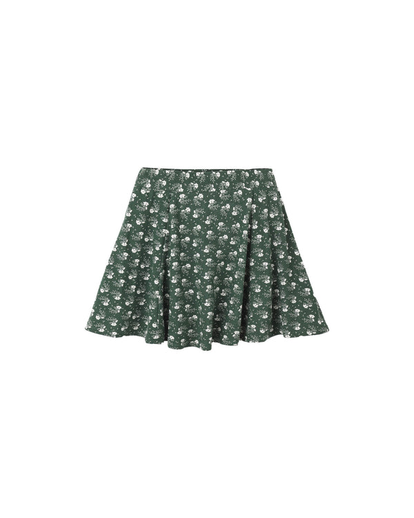 Rachel Skirt | Green Ditsy