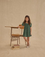 Sabrina Mini Dress | Green Ditsy