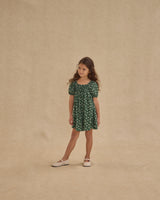Sabrina Mini Dress | Green Ditsy
