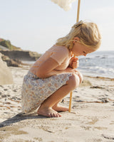 Smocked V Mini Skirt | Bloom