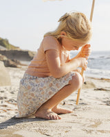 Smocked V Mini Skirt | Bloom