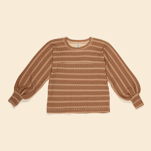 Roberta Jersey Longsleeves Top | Kanna Stripe