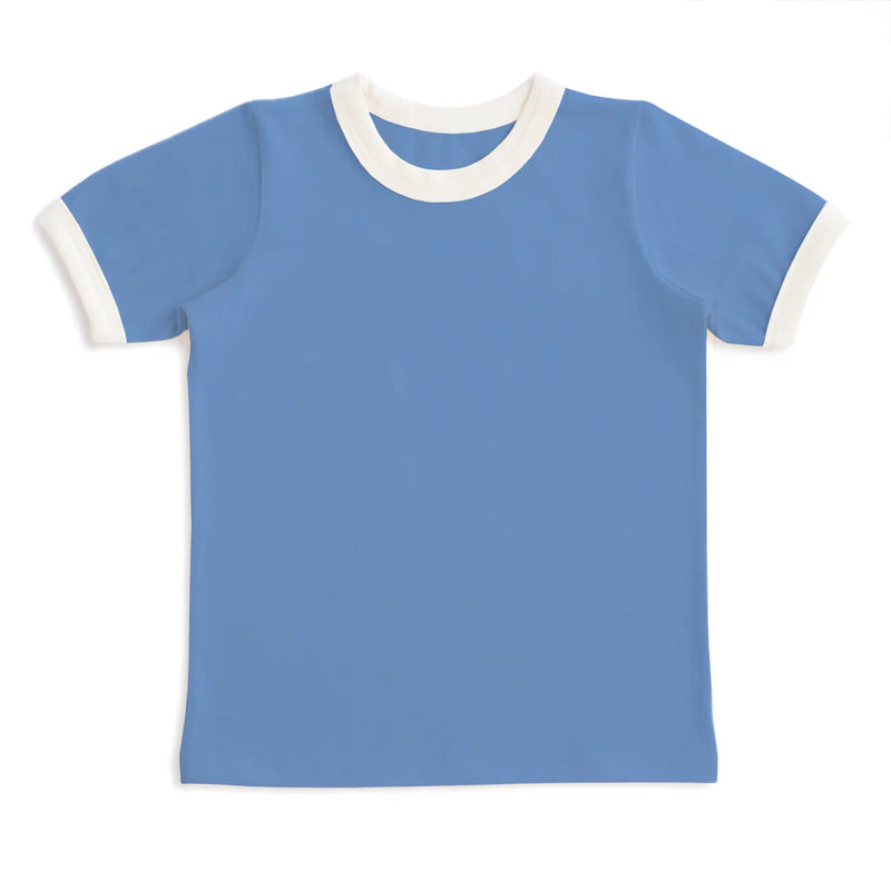 Ringer Tee | Solid Lake Blue