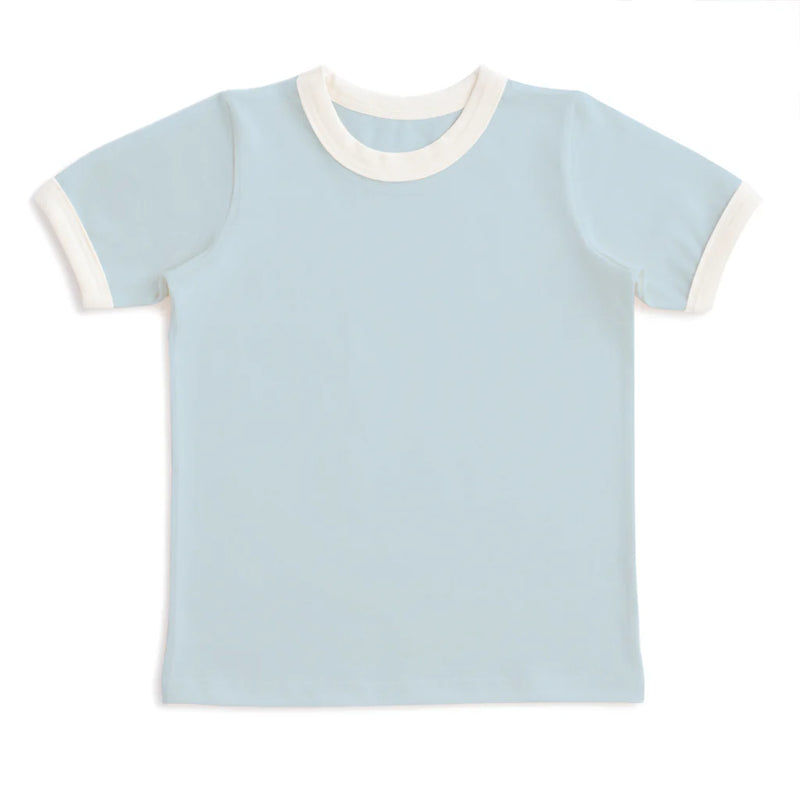 Ringer Tee | Solid Sky Blue