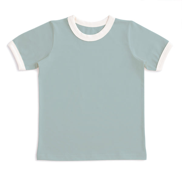 Ringer Tee | Solid Pale Blue