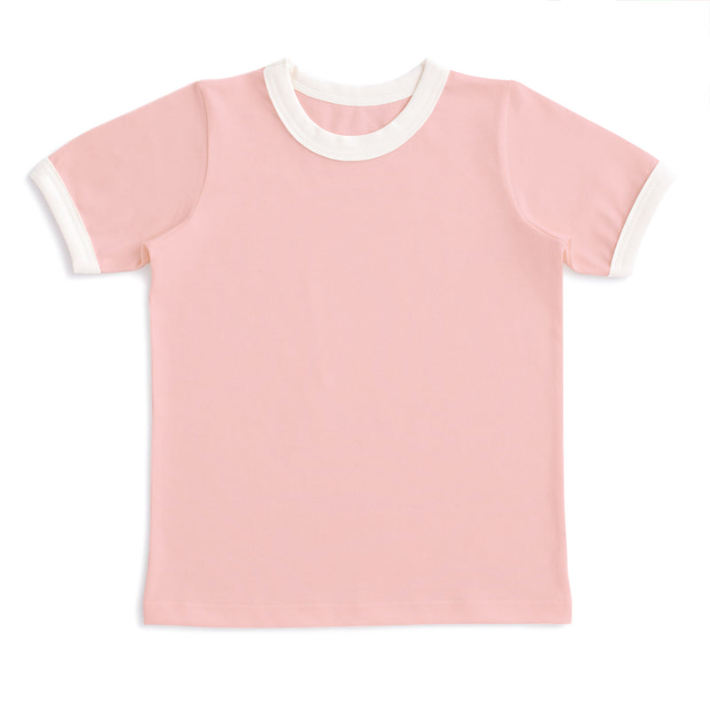 Ringer Tee | Solid Pink