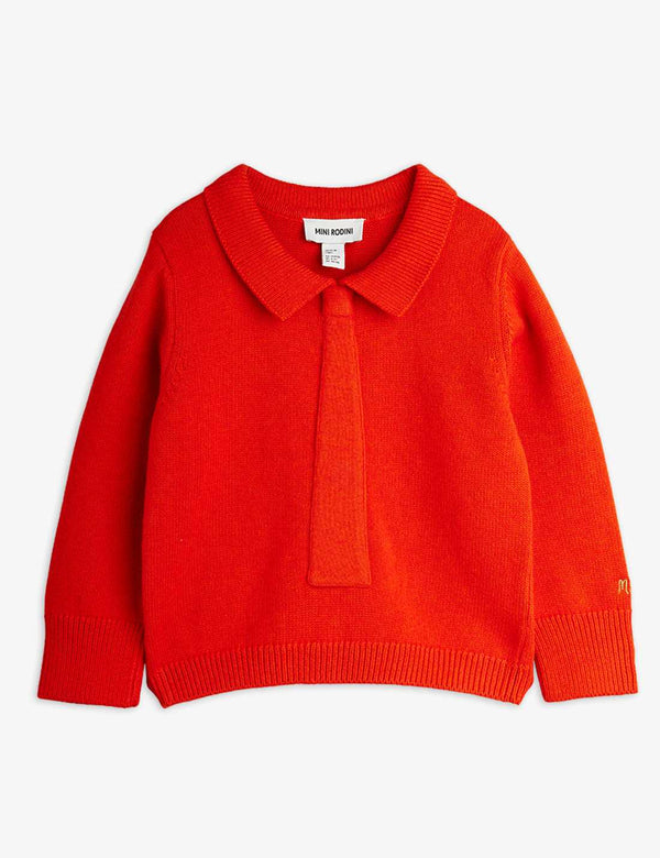 Knitted Tie Sweater